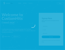 Tablet Screenshot of customhits.net